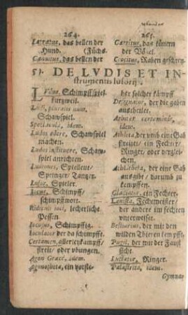 51. De Ludis Et Instrumentis lusorii. - 60. Morbi Colli.
