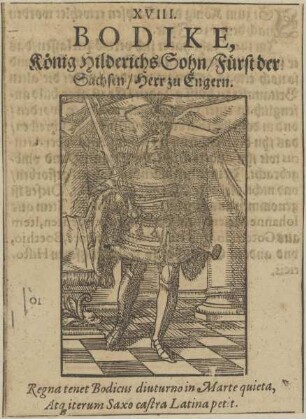 Bildnis von Bodike, Fürst der Sachsen