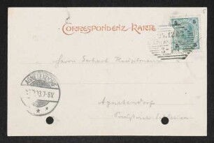 Brief von Hermann Bahr an Gerhart Hauptmann