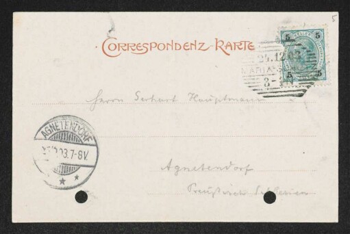Brief von Hermann Bahr an Gerhart Hauptmann