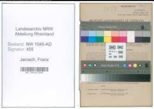 Entnazifizierung Franz Jarosch , geb. 09.09.1871 (Arbeiter)