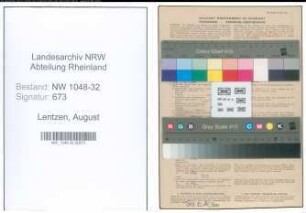 Entnazifizierung August Lentzen , geb. 16.02.1892 (Beamter)