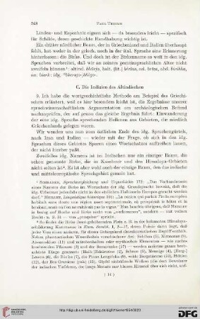 C. Die Indizien des Altindischen