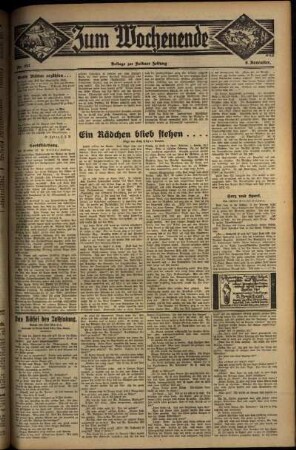 Zweite Ausgabe vom Sonntag, den 06. November 1932.