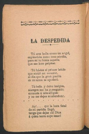 La despedida