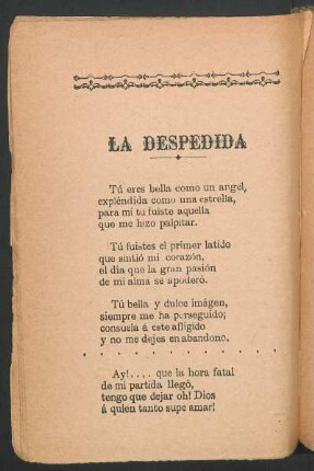 La despedida