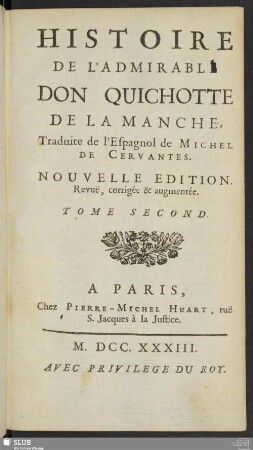 2: Histoire De L'Admirable Don Quichotte De La Manche