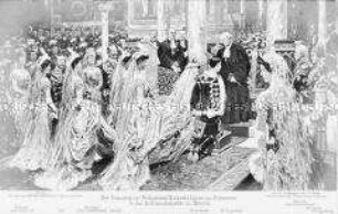 Die Trauung von Viktoria Luise mit Ernst August von Braunschweig
