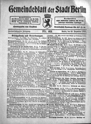 1921,52: Nr. 52, 25. Dezember 1921