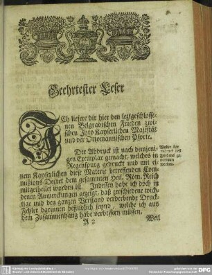 Geehrtester Leser