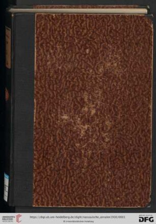 51: Nassauische Annalen: Jahrbuch des Vereins für Nassauische Altertumskunde und Geschichtsforschung