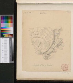 Reliefierte Wappenkonsole von Herzog Ulrich von Württemberg