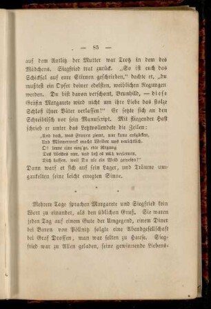 Mehrere Tage sprachen Margarete und Siegfried kein Wort ...