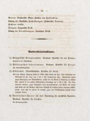 15-18, Universitätsinstitute