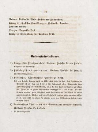 15-18, Universitätsinstitute