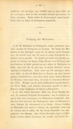 X. Vestiging der Hollanders