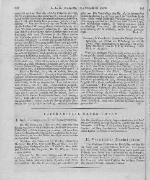 Wildberg, C. F. L.: Über den Genuss der Sinnenreize, als Mittel der Erhaltung des Wohlseyns. Eine gemeinnützige Belehrung für gebildete Menschen. Leipzig: Cnobloch 1826