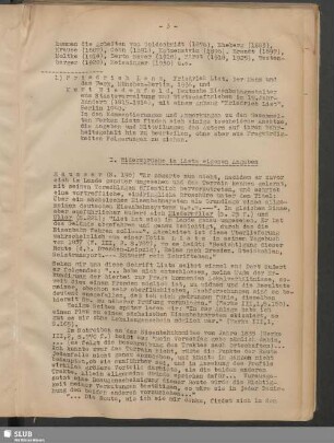 I. Widersprüche in Lists eigenen Angaben