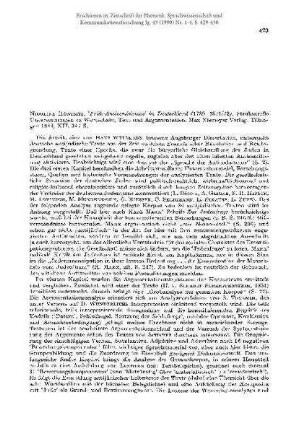 Nicoline Hortzitz: ‘Früh-Antisemitismus’ in Deutschland (1789 - 1871/72). Strukturelle Untersuchungen zu Wortschatz, Text und Argumentation [Rezension]