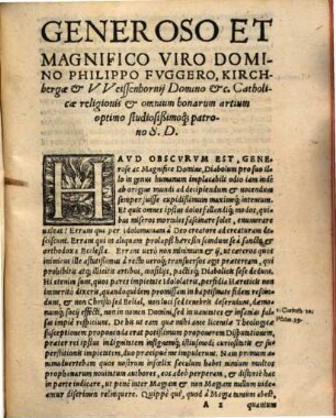De Magia Theses Theologicae : In Celebri Et Catholica Academia Ingolstadiana An. S. N. M.D.LXXIIII. die Iunij