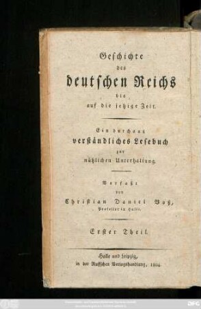 H. 13 = Theil 1: Allgemeine Geschichte der europäischen Staaten : ein durchaus verständliches Lesebuch zur nüzlichen Unterhaltung