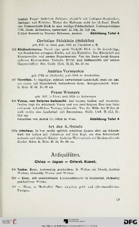 Antiquitäten (Nr. 109-172)