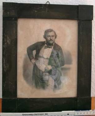 Lithografie: Porträt " Robert Blum"; um 1850