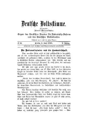 Die Nationalsozialen und die Landwirtschaft