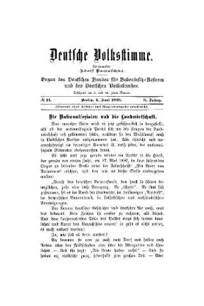 Die Nationalsozialen und die Landwirtschaft