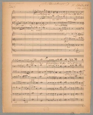 Singet dem Herrn ein neues Lied, Coro, op.2/14, SWV 35 - BSB Mus.ms. 4746-59 : [caption title, left:] Psalm 98 [right:] H. Schütz 1619 [date crossed out] // (1585-1772)