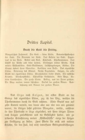 Drittes Kapitel. Durch die Gobi bis Peking