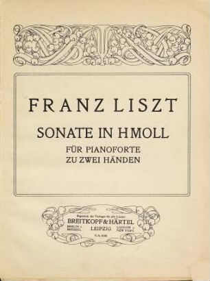 Sonate in H moll : für Pianoforte zu 2 Händen