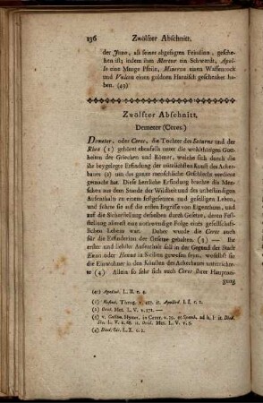 Zwölfter Abschnitt. Demeter (Ceres)
