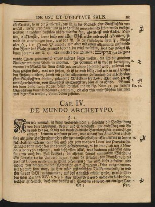 Cap. IV. De Mundo Archetypo.