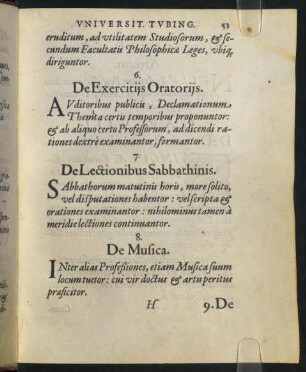 6. De Exercitiis Oratoriis.