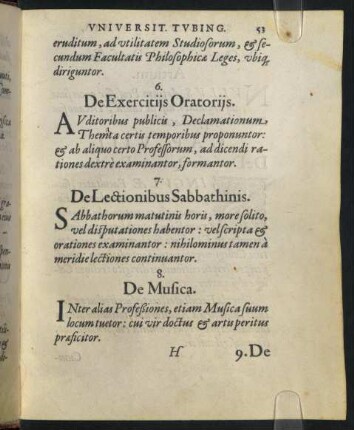 6. De Exercitiis Oratoriis.