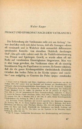 47-83 Primat und Episkopat nach dem Vatikanum I.
