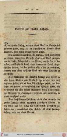 Vorrede zur zweiten Auflage