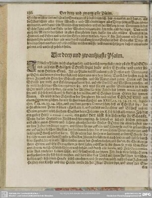 Der drey und zwantzigste Psalm