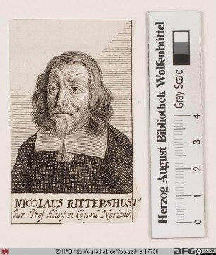 Bildnis Nicolaus Rittershausen (Rittershusius)