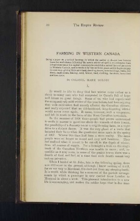 Farming in Western Canada