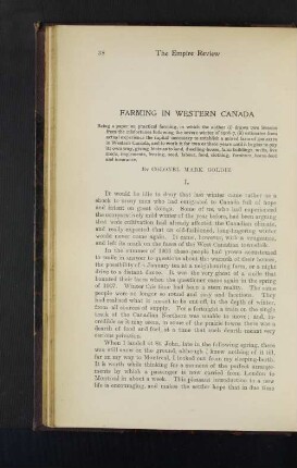 Farming in Western Canada