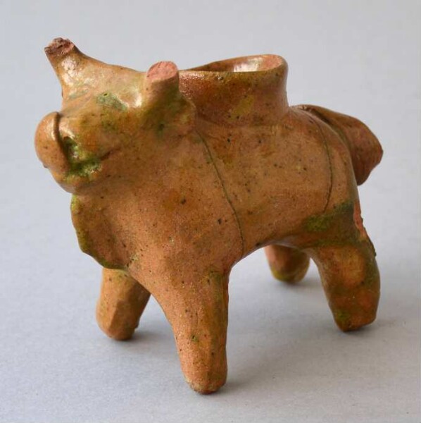 Animal figurine made of clay