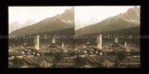 Innichen mit Schusterspitz und Haunold, Hochpustertal, Südtirol