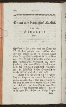Sieben und dreißigstes Kapitel was die Klugheit seie.