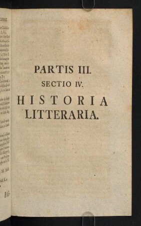 927-1014, Sectio IV. Historia Litteraria
