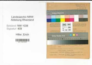 Entnazifizierung Erich Hiller , geb. 06.08.1908 (Postbeamter)