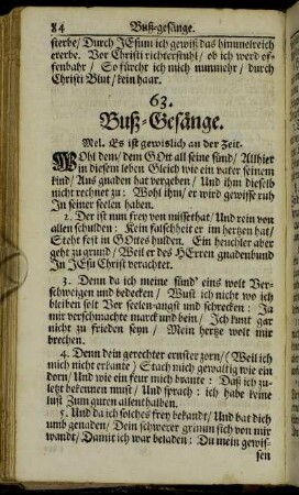 Buß-Gesänge.