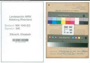 Entnazifizierung Elisabeth Elbracht , geb. 18.01.1892 (Lehrerin)