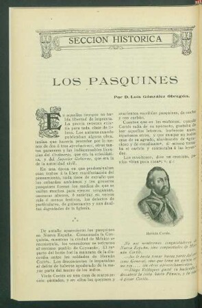 Sección histórica : Los pasquines